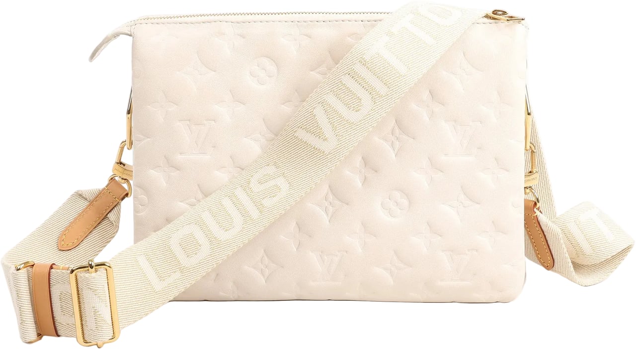 Louis Vuitton Louis Vuitton Coussin PM Monogram Embossed Crossbody Bag in White M57793 Divers