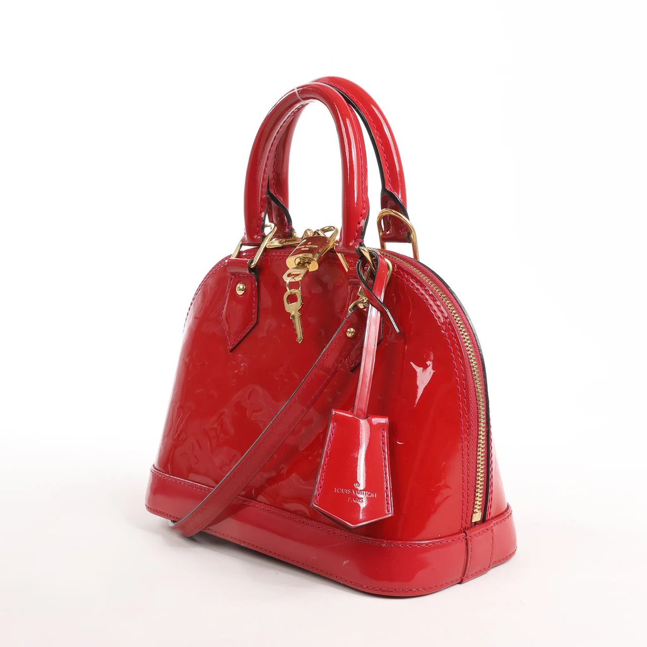 Louis Vuitton Louis Vuitton Alma BB Monogram Vernis 2Way Handbag in Red M90174 Rood