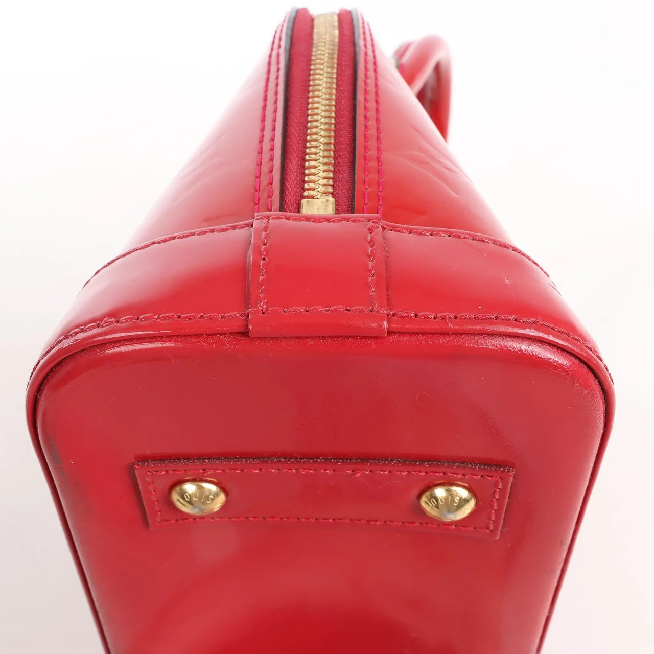 Louis Vuitton Louis Vuitton Alma BB Monogram Vernis 2Way Handbag in Red M90174 Rood