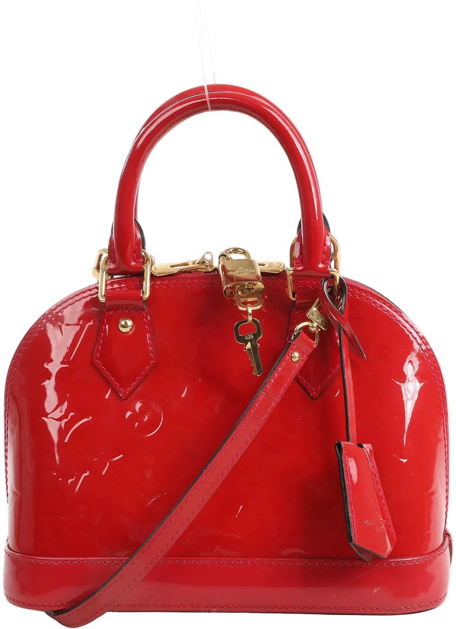 Louis Vuitton Louis Vuitton Alma BB Monogram Vernis 2Way Handbag in Red M90174 Rood