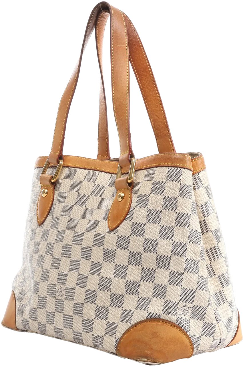 Louis Vuitton Louis Vuitton Hampstead PM Damier Azur Handbag in Beige N51207 Divers