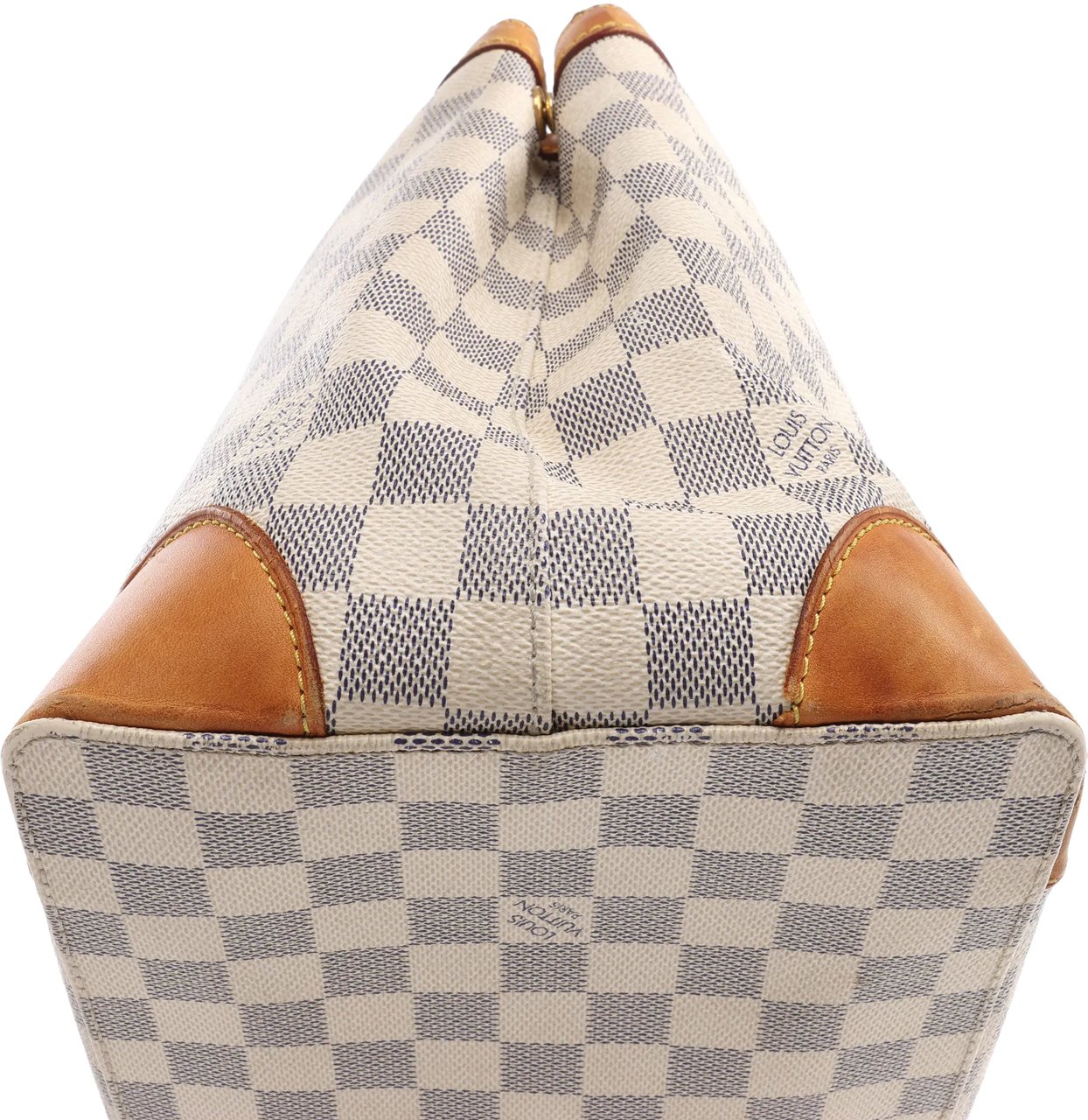 Louis Vuitton Louis Vuitton Hampstead PM Damier Azur Handbag in Beige N51207 Divers