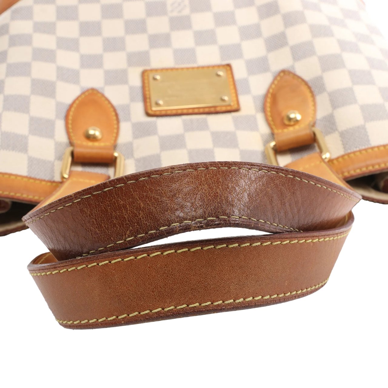 Louis Vuitton Louis Vuitton Hampstead PM Damier Azur Handbag in Beige N51207 Divers