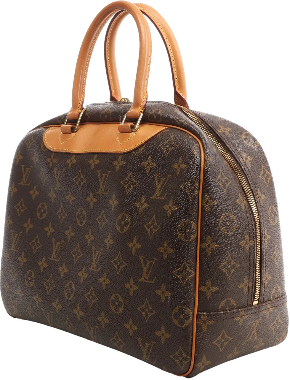 Louis Vuitton Louis Vuitton Deauville Monogram Canvas Handbag in Brown M47270 Bruin