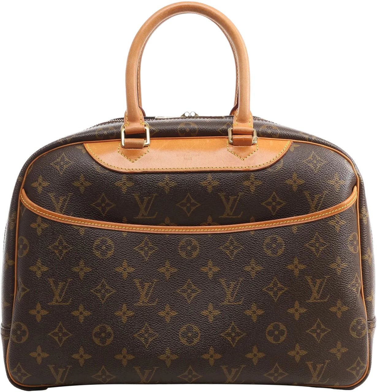 Louis Vuitton Louis Vuitton Deauville Monogram Canvas Handbag in Brown M47270 Bruin