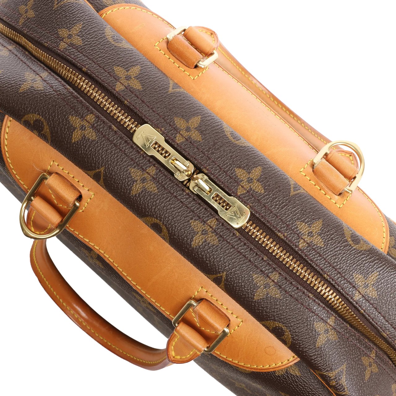 Louis Vuitton Louis Vuitton Deauville Monogram Canvas Handbag in Brown M47270 Bruin