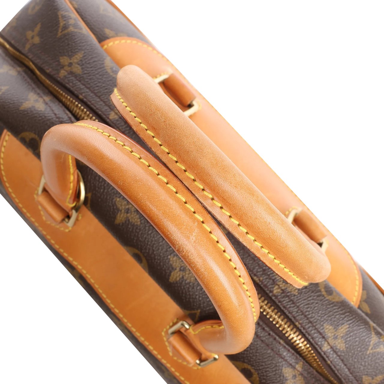 Louis Vuitton Louis Vuitton Deauville Monogram Canvas Handbag in Brown M47270 Bruin