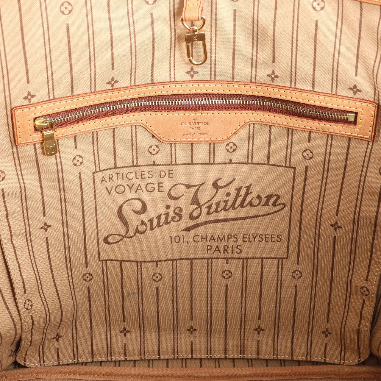 Louis Vuitton Louis Vuitton Neverfull GM Monogram Canvas Shoulder Bag in Brown M40157 Bruin