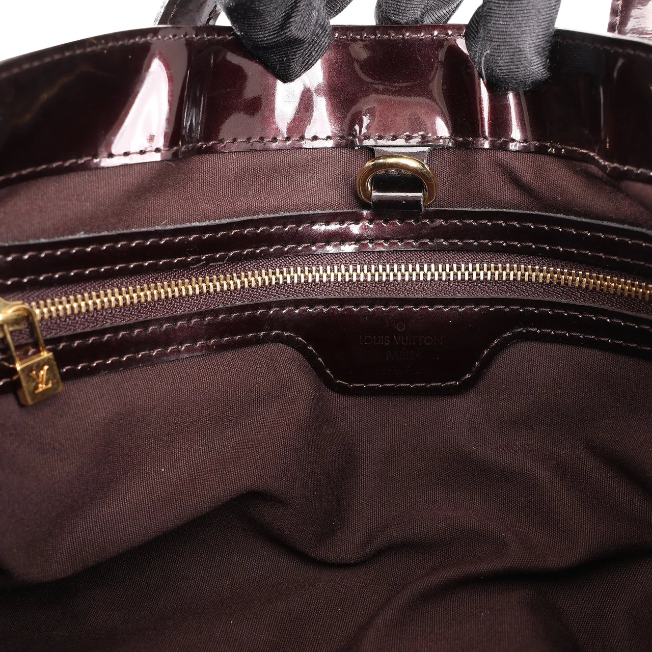 Louis Vuitton Louis Vuitton Wilshire PM Monogram Vernis Handbag in Burgundy M91644 Maroon