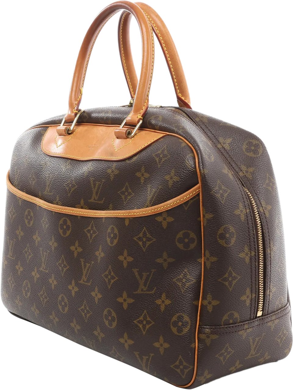 Louis Vuitton Louis Vuitton Deauville Monogram Canvas Handbag in Brown M47270 Bruin