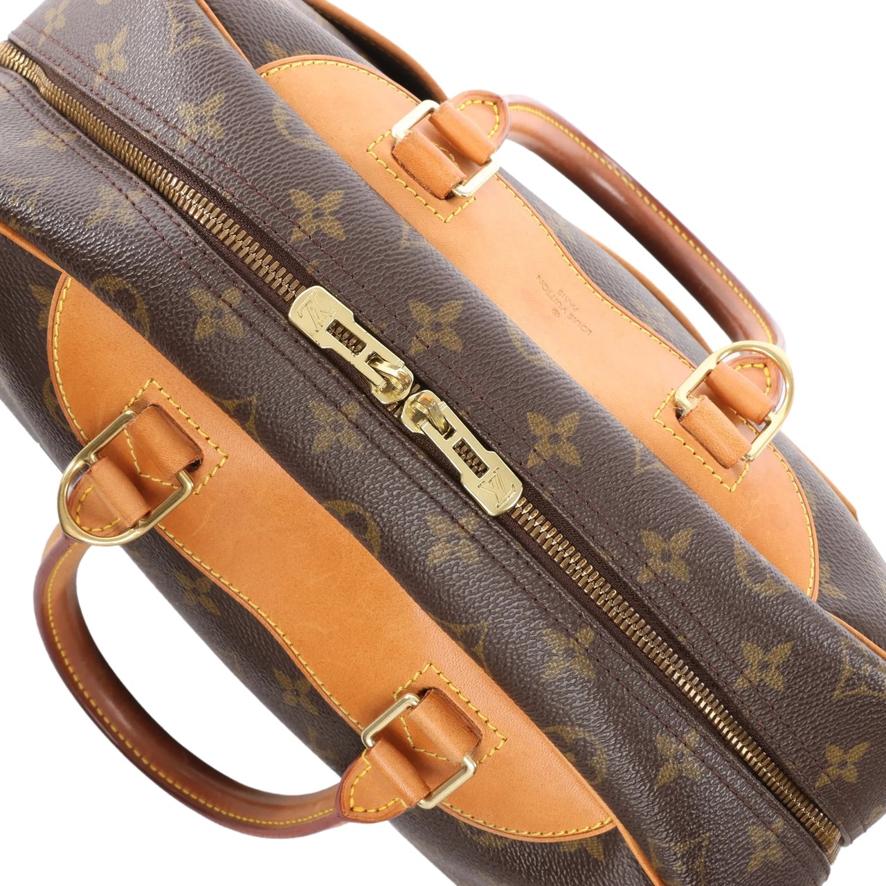 Louis Vuitton Louis Vuitton Deauville Monogram Canvas Handbag in Brown M47270 Bruin