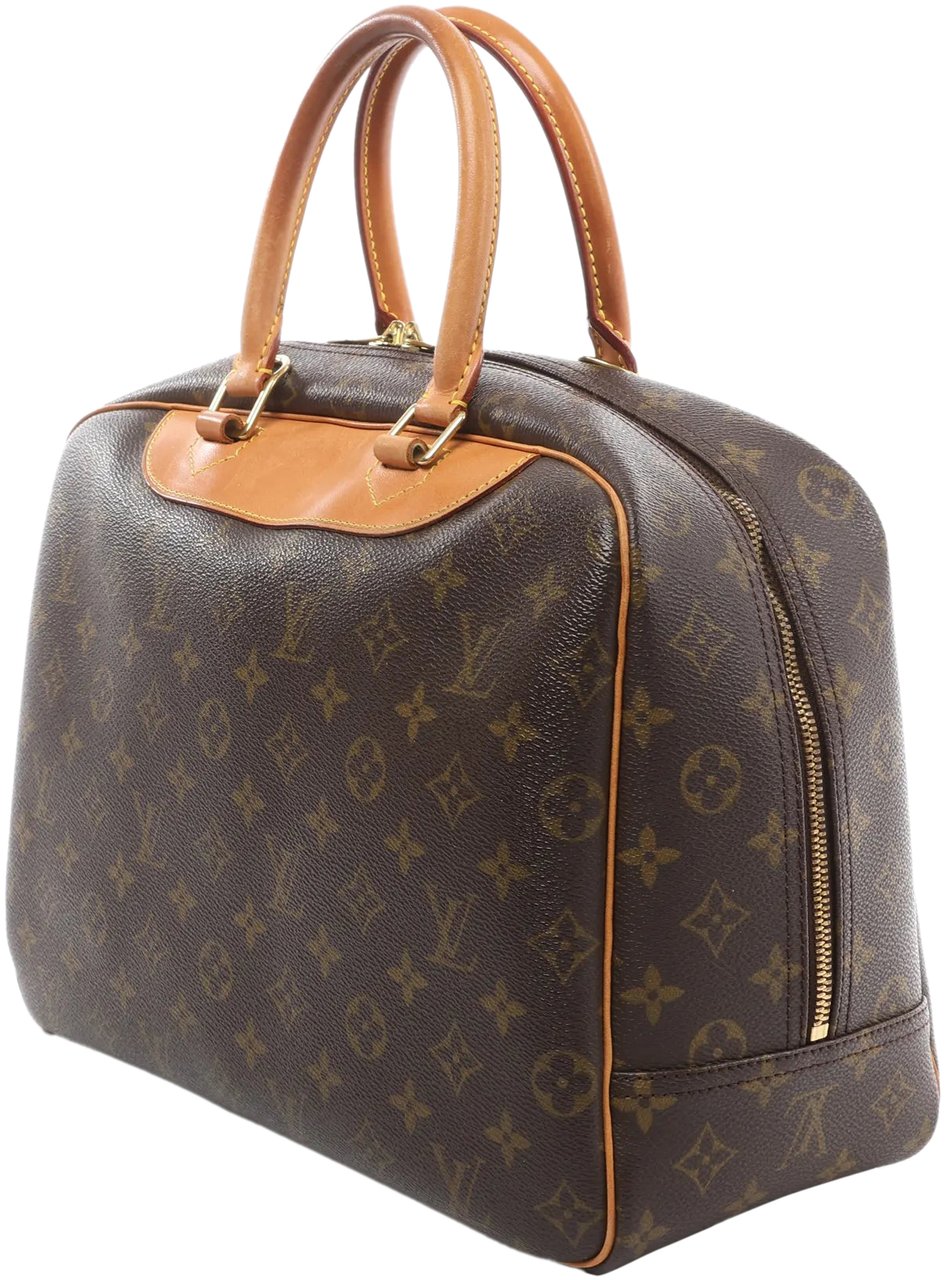Louis Vuitton Louis Vuitton Deauville Monogram Canvas Handbag in Brown M47270 Bruin