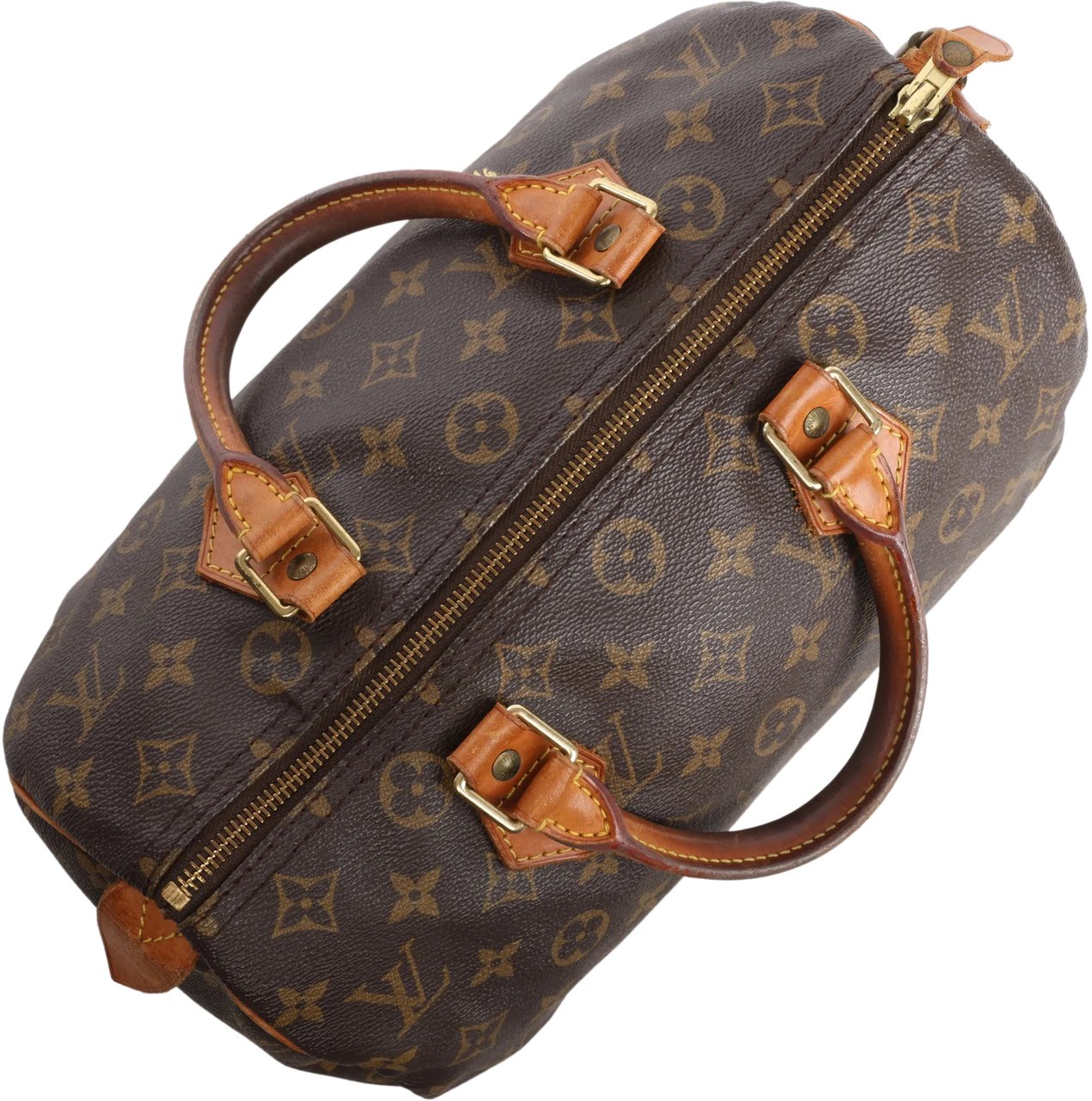 Louis Vuitton Louis Vuitton Speedy 30 Monogram Canvas Handbag in Brown M41526 Bruin