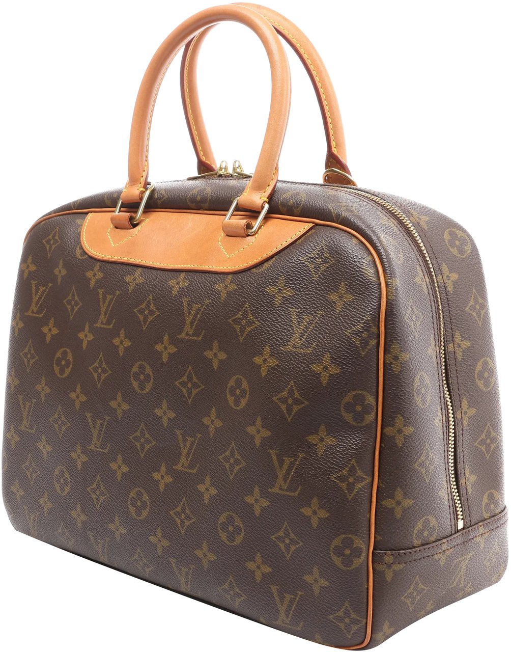 Louis Vuitton Louis Vuitton Deauville Monogram Canvas Handbag in Brown M47270 Bruin