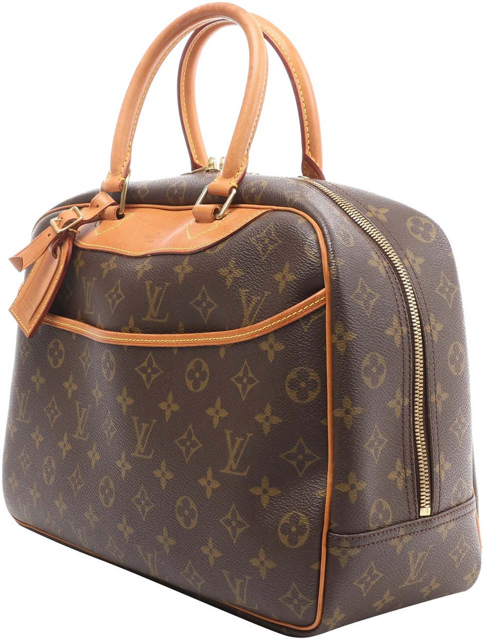 Louis Vuitton Louis Vuitton Deauville Monogram Canvas Handbag in Brown M47270 Bruin