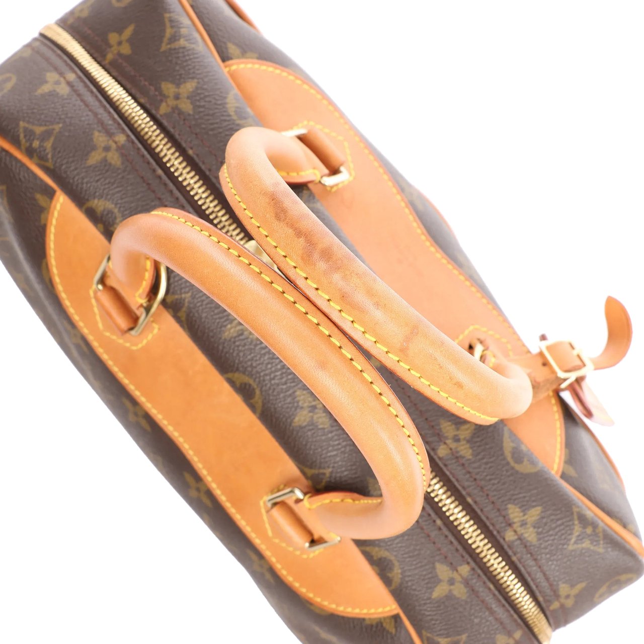 Louis Vuitton Louis Vuitton Deauville Monogram Canvas Handbag in Brown M47270 Bruin