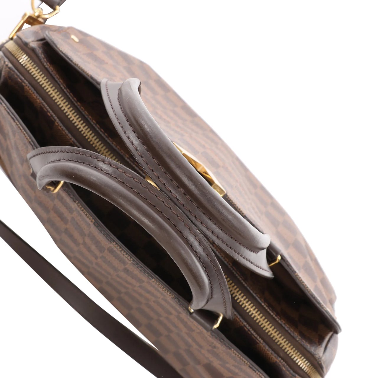 Louis Vuitton Louis Vuitton Kensington Bowling Damier Ebene 2Way Handbag in Brown N41505 Bruin