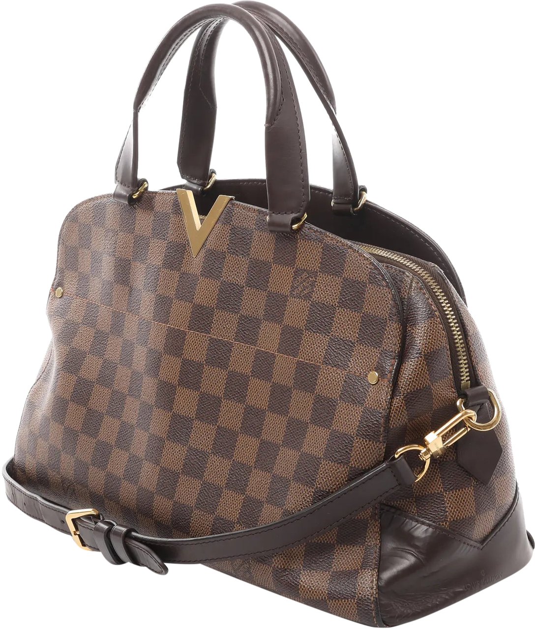 Louis Vuitton Louis Vuitton Kensington Bowling Damier Ebene 2Way Handbag in Brown N41505 Bruin