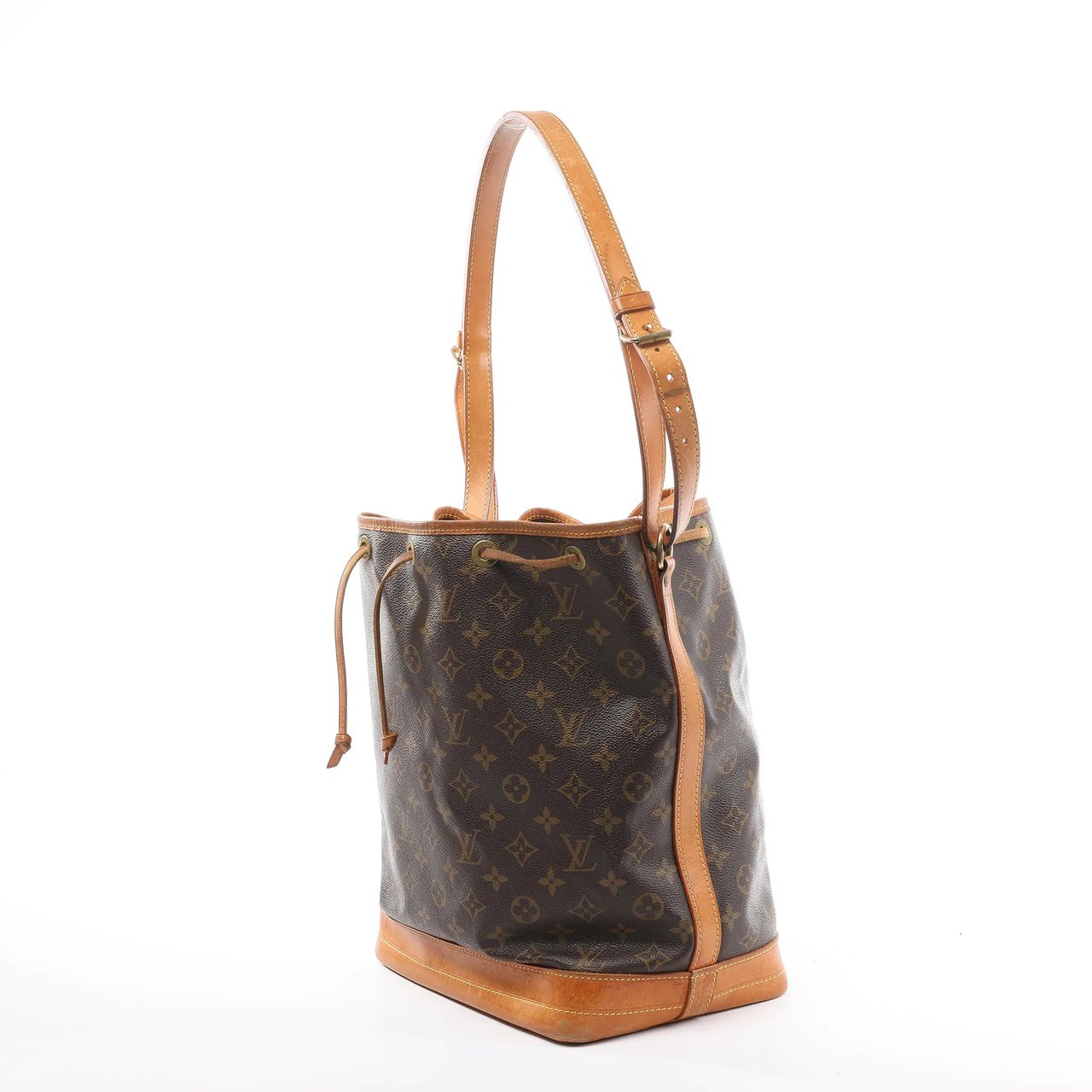 Louis Vuitton Louis Vuitton Noe Monogram Canvas Shoulder Bag in Brown M42224 Bruin