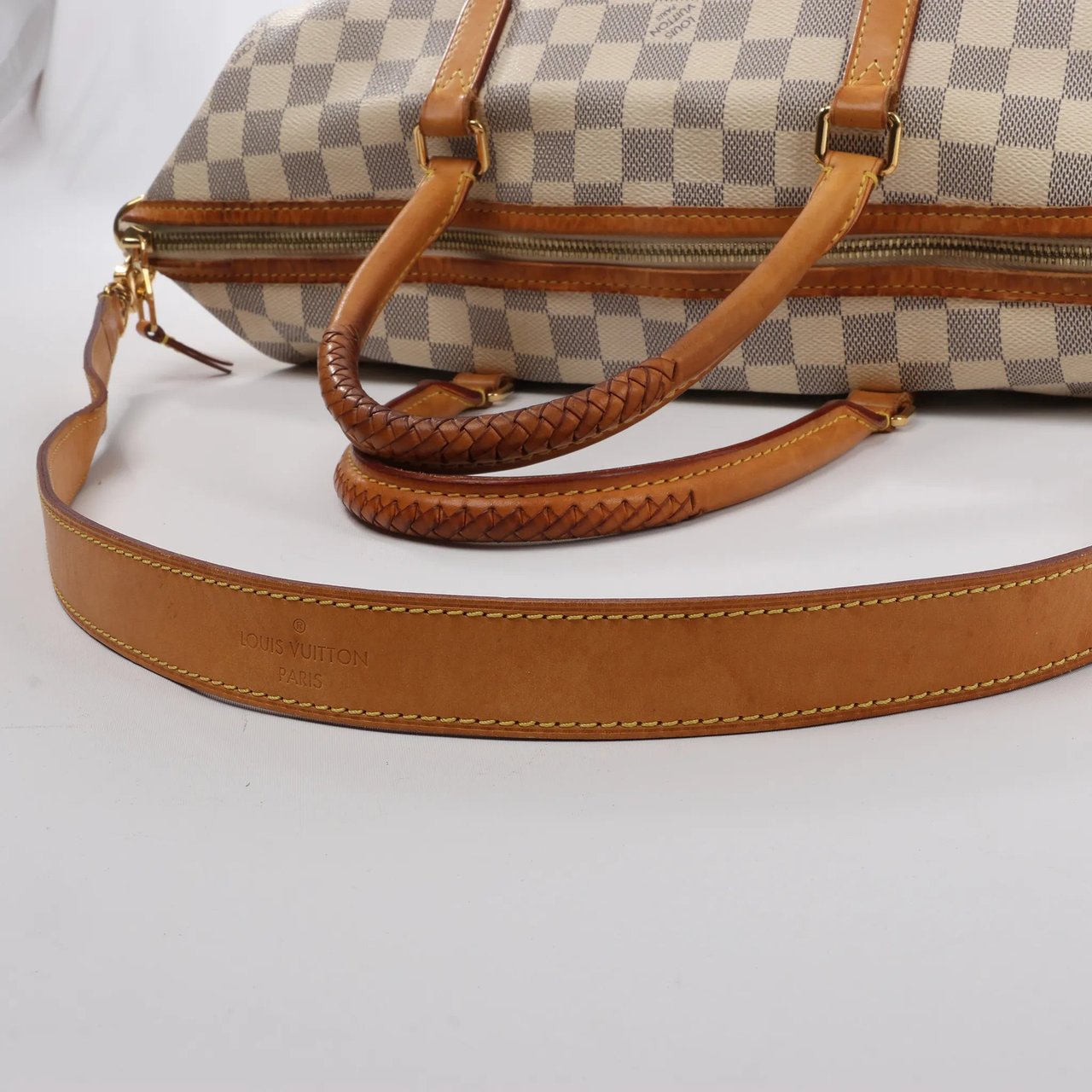 Louis Vuitton Louis Vuitton Riviera MM Damier Azur 2Way Shoulder Bag in Beige N48252 Divers