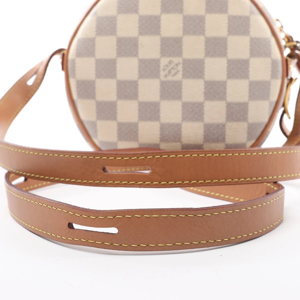 Louis Vuitton Louis Vuitton Boite Chapeau Souple Damier Azur Crossbody Bag in Beige N40333 Divers