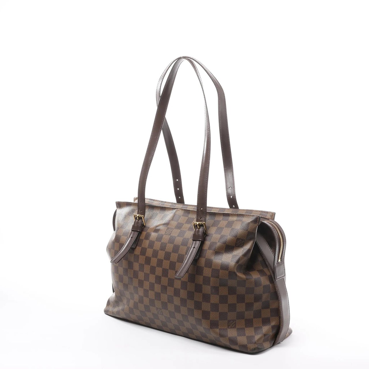 Louis Vuitton Louis Vuitton Chelsea Damier Ebene Shoulder Bag in Brown N51119 Bruin