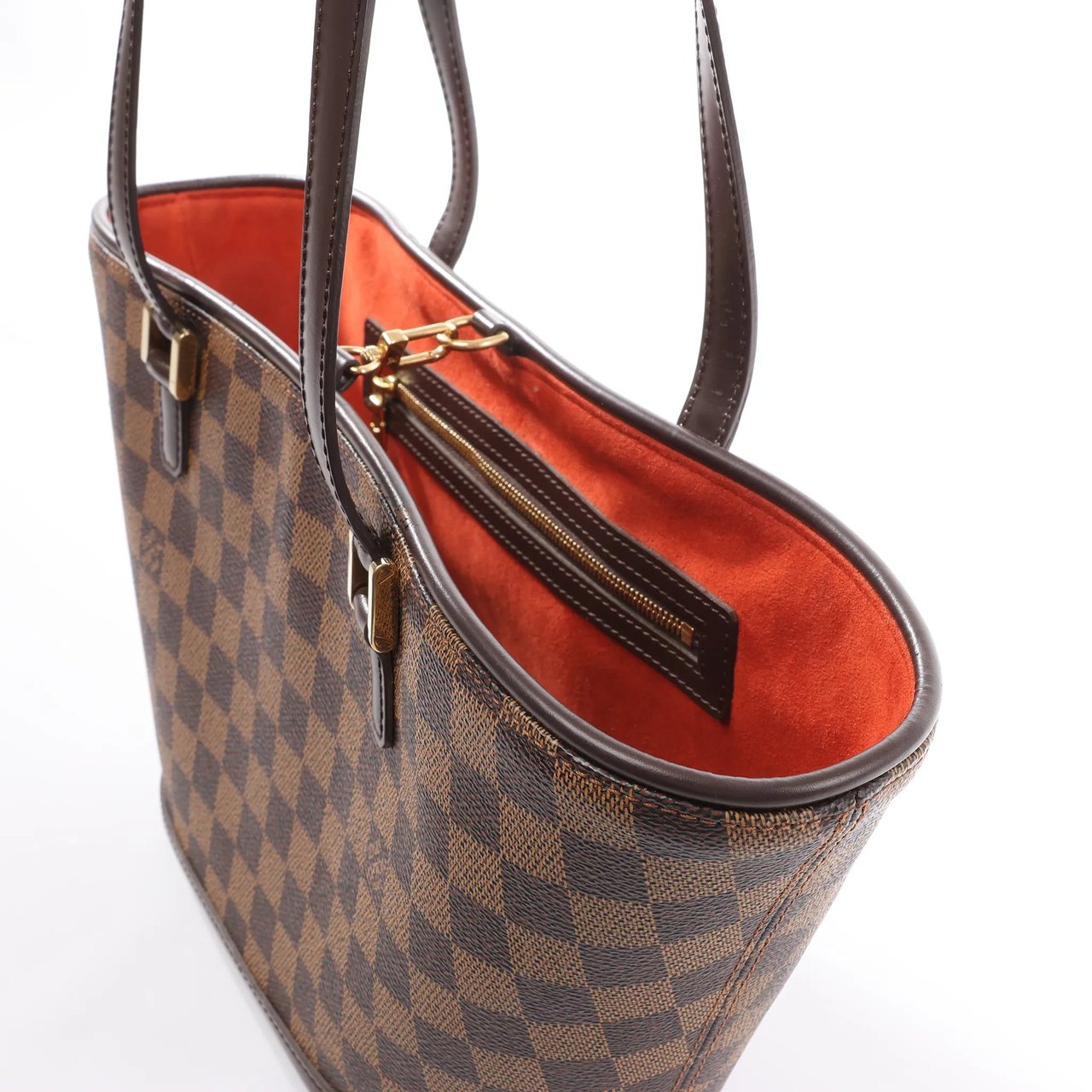 Louis Vuitton Louis Vuitton Manosque PM Damier Ebene Handag in Brown N51121 Bruin