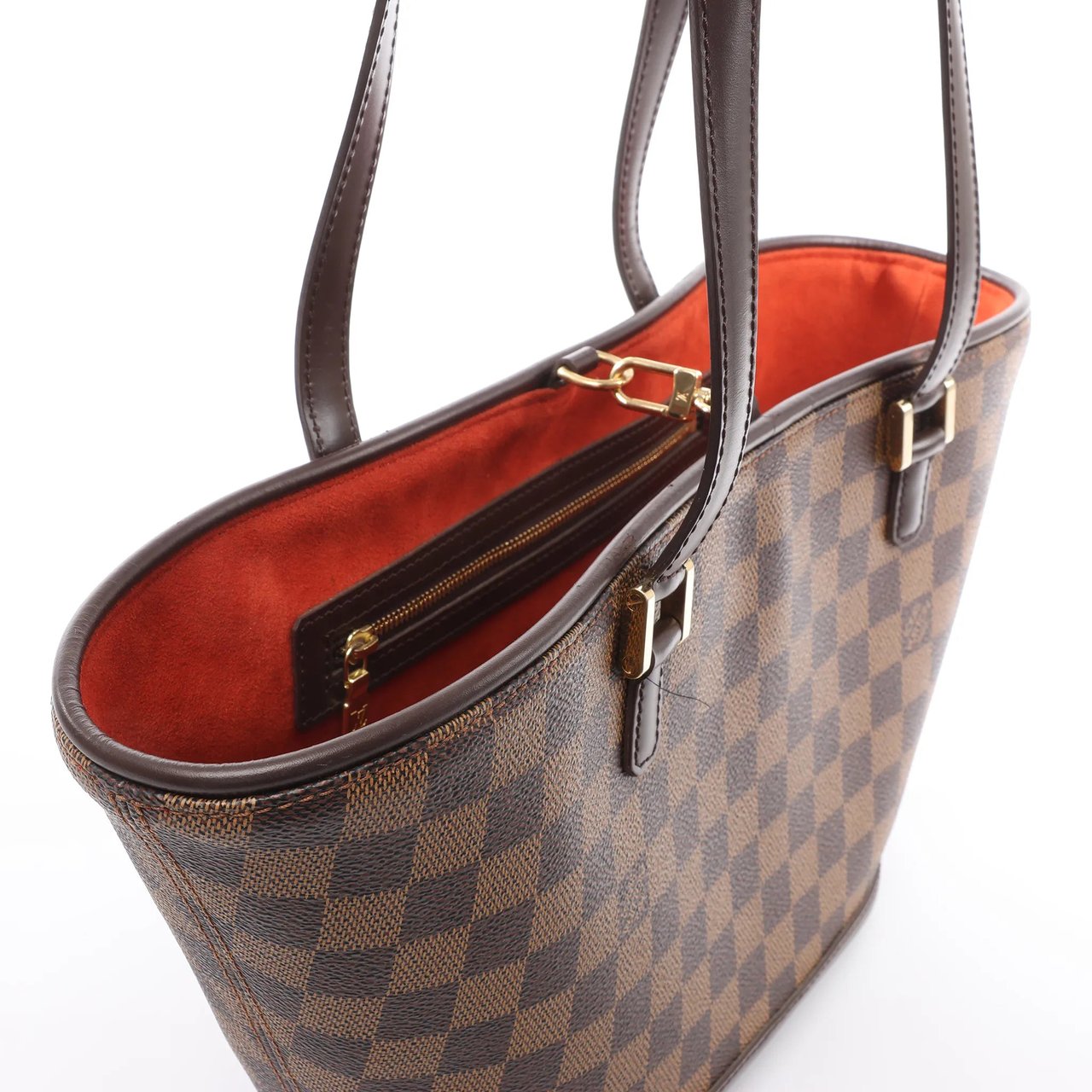 Louis Vuitton Louis Vuitton Manosque PM Damier Ebene Handag in Brown N51121 Bruin
