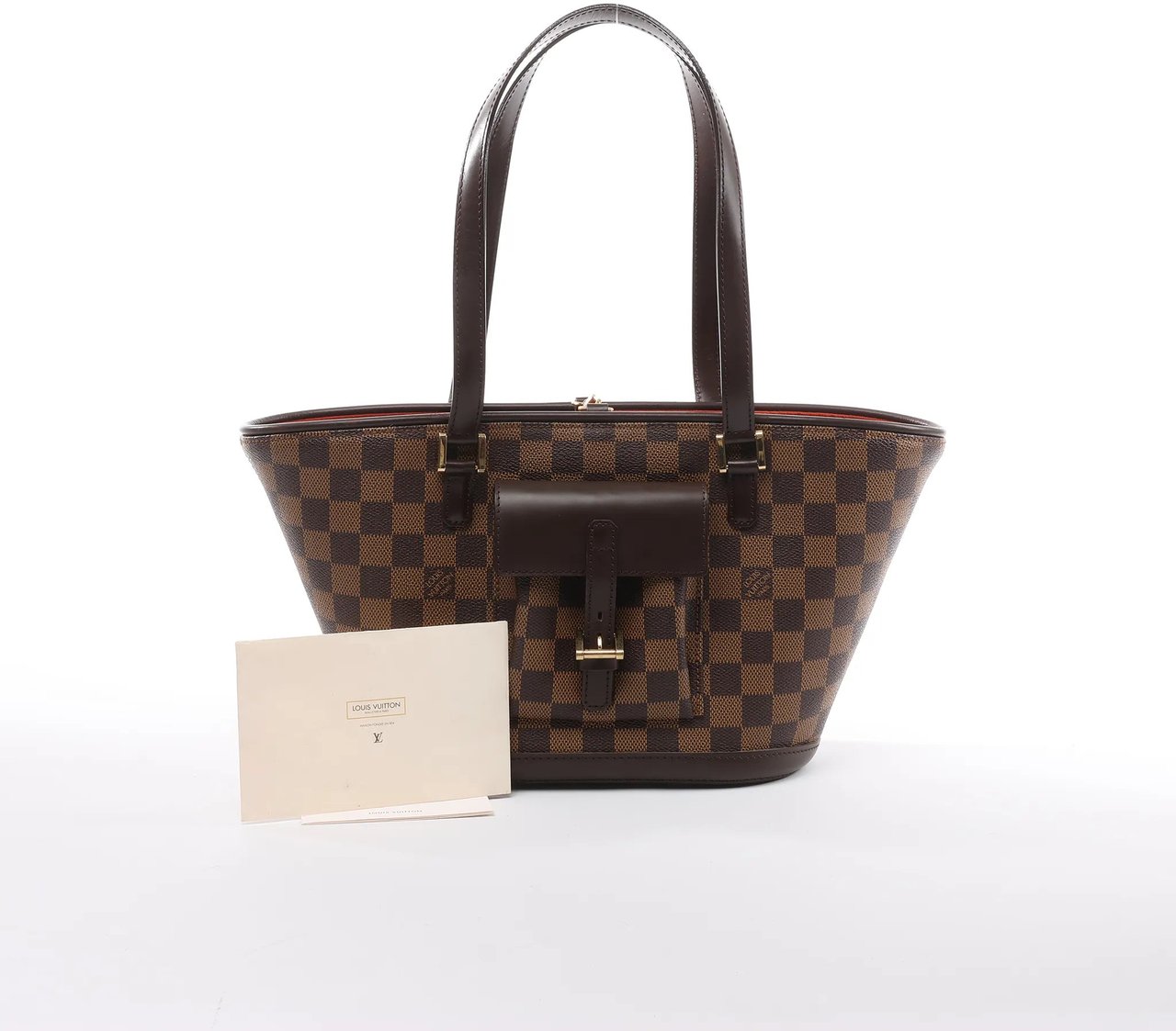 Louis Vuitton Louis Vuitton Manosque PM Damier Ebene Handag in Brown N51121 Bruin