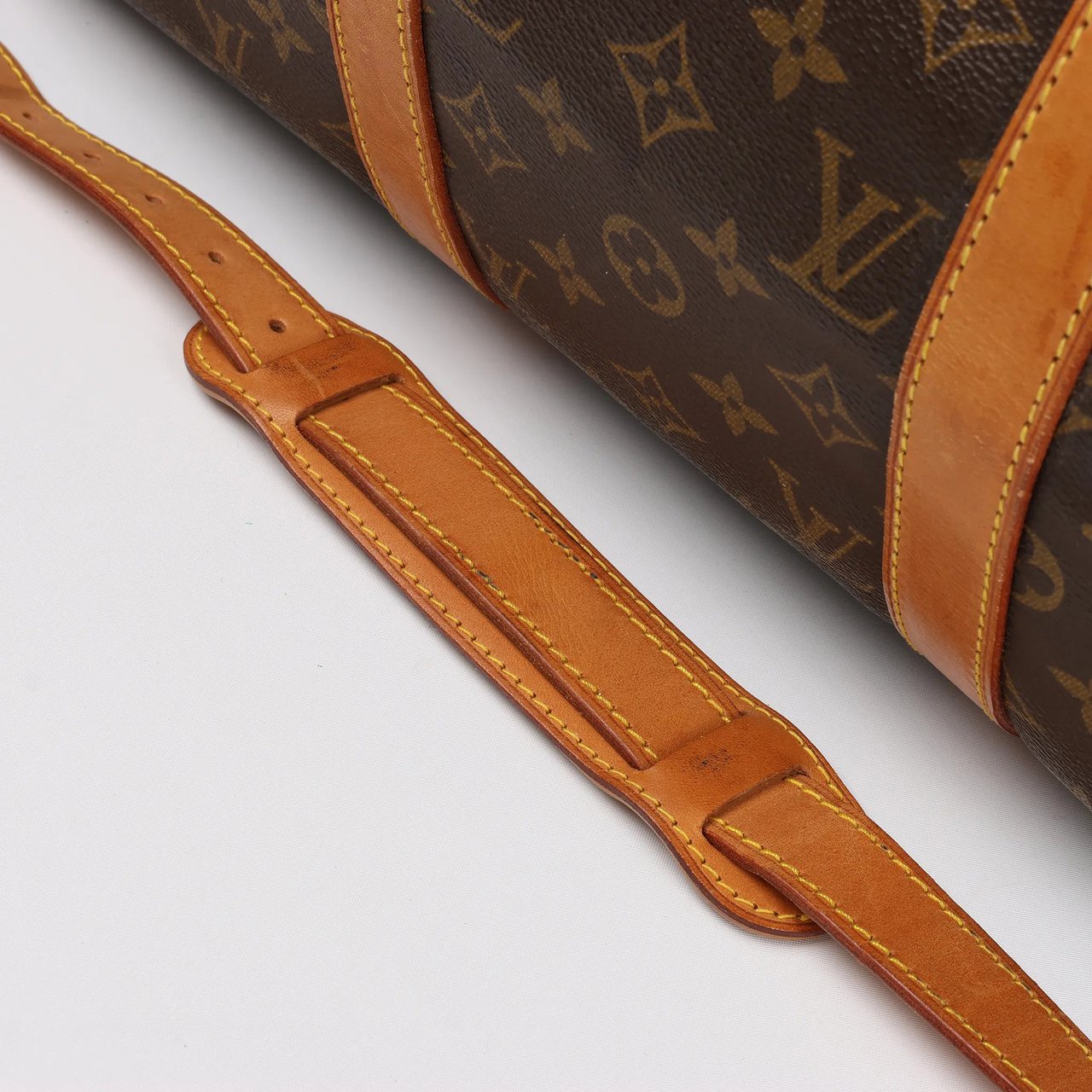Louis Vuitton Louis Vuitton Keepall Bandoulière 50 Monogram Canvas Travel Bag in Brown M41416 Bruin