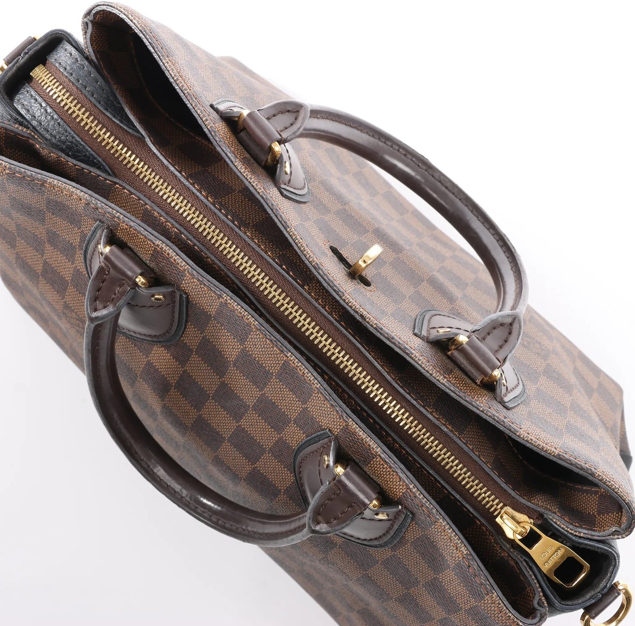 Louis Vuitton Louis Vuitton Normandy Damier Ebene Handbag in Brown x Black N41487 Divers