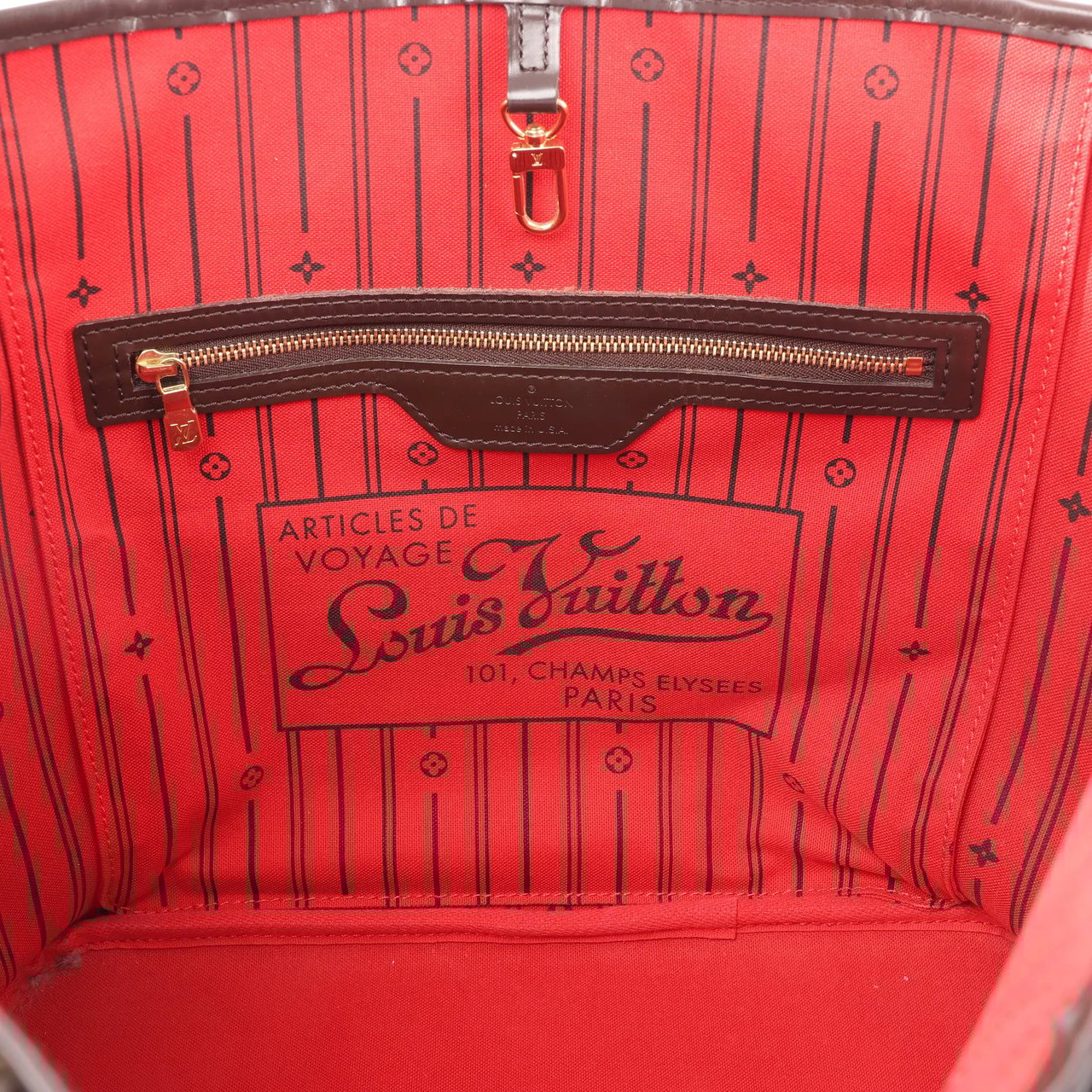 Louis Vuitton Louis Vuitton Neverfull MM Damier Ebene Shoulder Bag in Brown N51105 Bruin