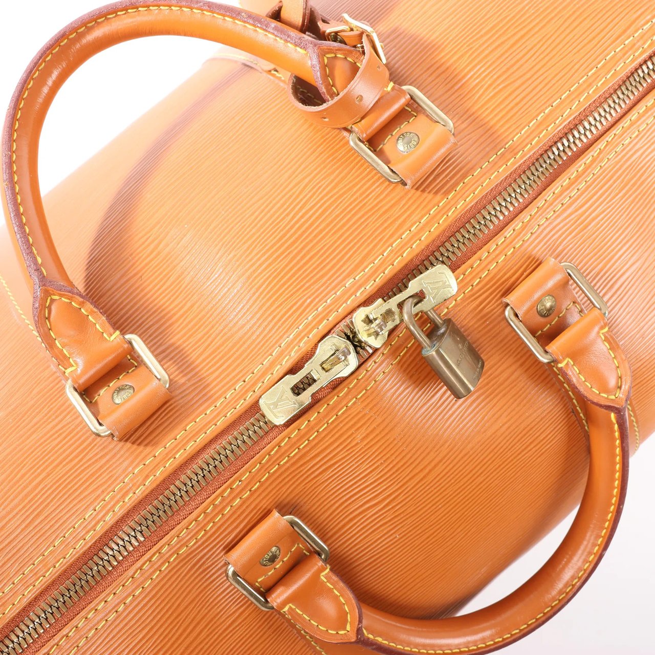 Louis Vuitton Louis Vuitton Keepall 50 Epi Leather Travel Bag in Brown M42968 Bruin