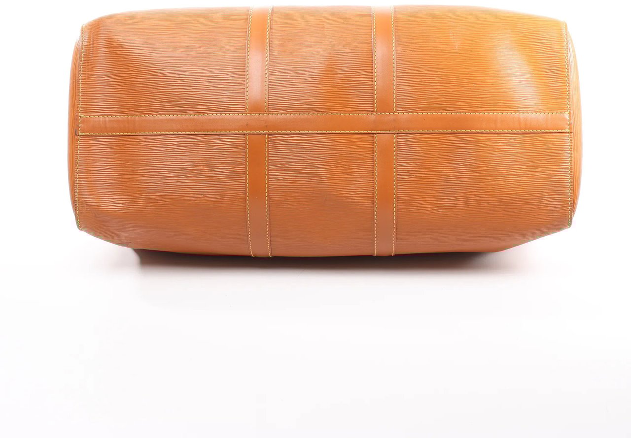 Louis Vuitton Louis Vuitton Keepall 50 Epi Leather Travel Bag in Brown M42968 Bruin