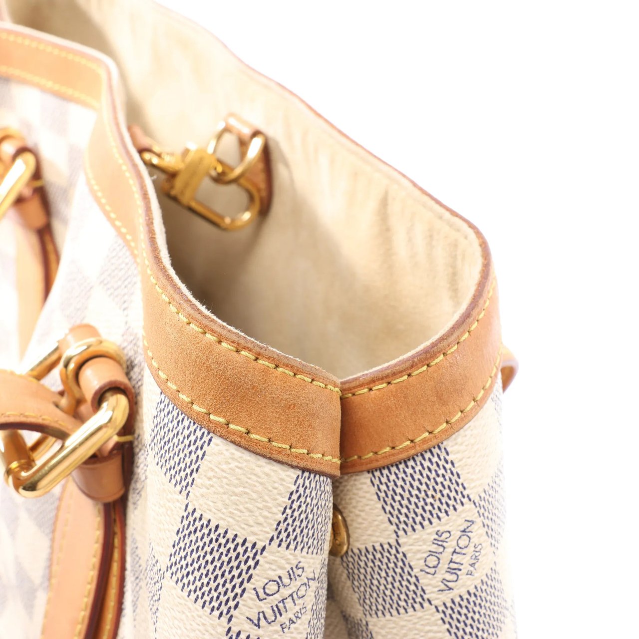 Louis Vuitton Louis Vuitton Hampstead MM Damier Azur Handbag in Beige N51206 Divers