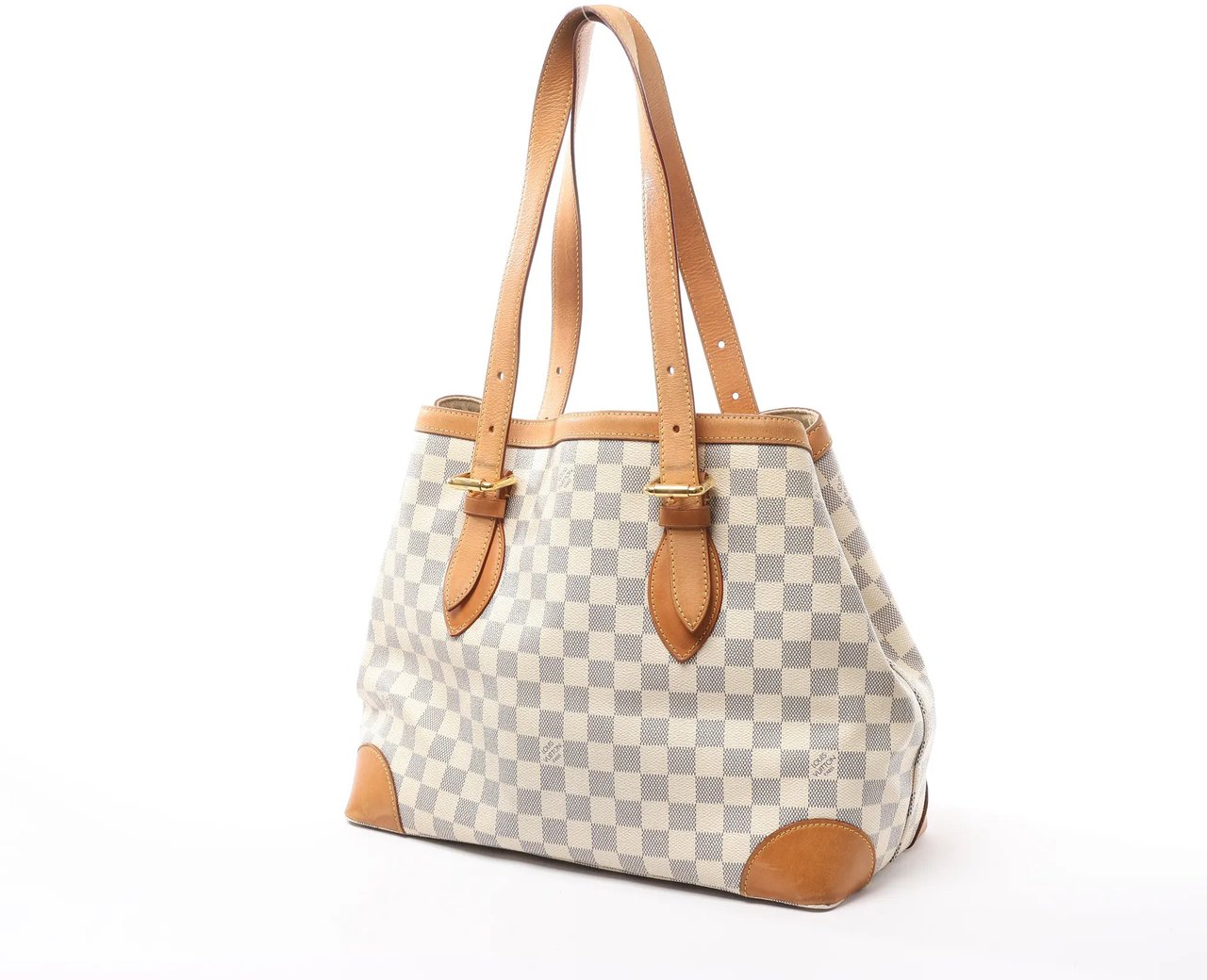 Louis Vuitton Louis Vuitton Hampstead MM Damier Azur Handbag in Beige N51206 Divers
