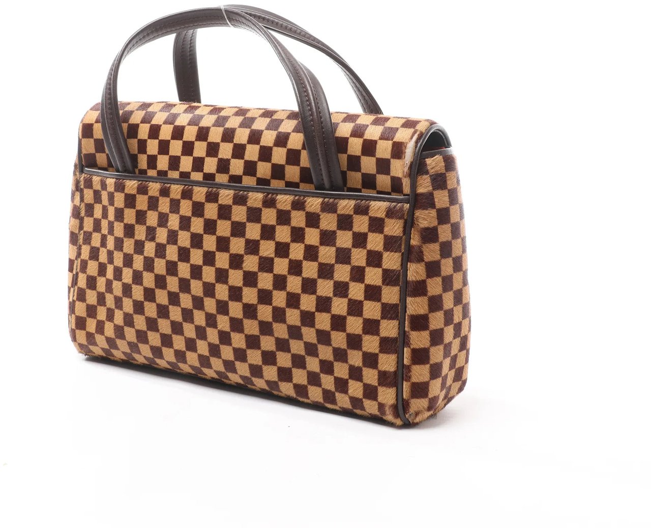 Louis Vuitton Louis Vuitton Lionne Damier Sauvage Pony-style Leather Handbag in Brown M92131 Bruin