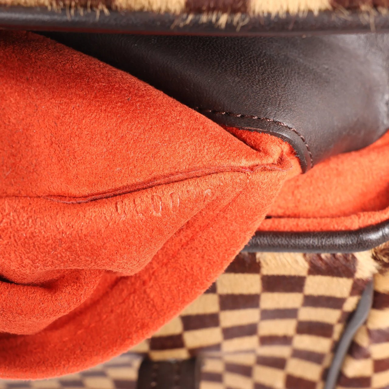 Louis Vuitton Louis Vuitton Lionne Damier Sauvage Pony-style Leather Handbag in Brown M92131 Bruin