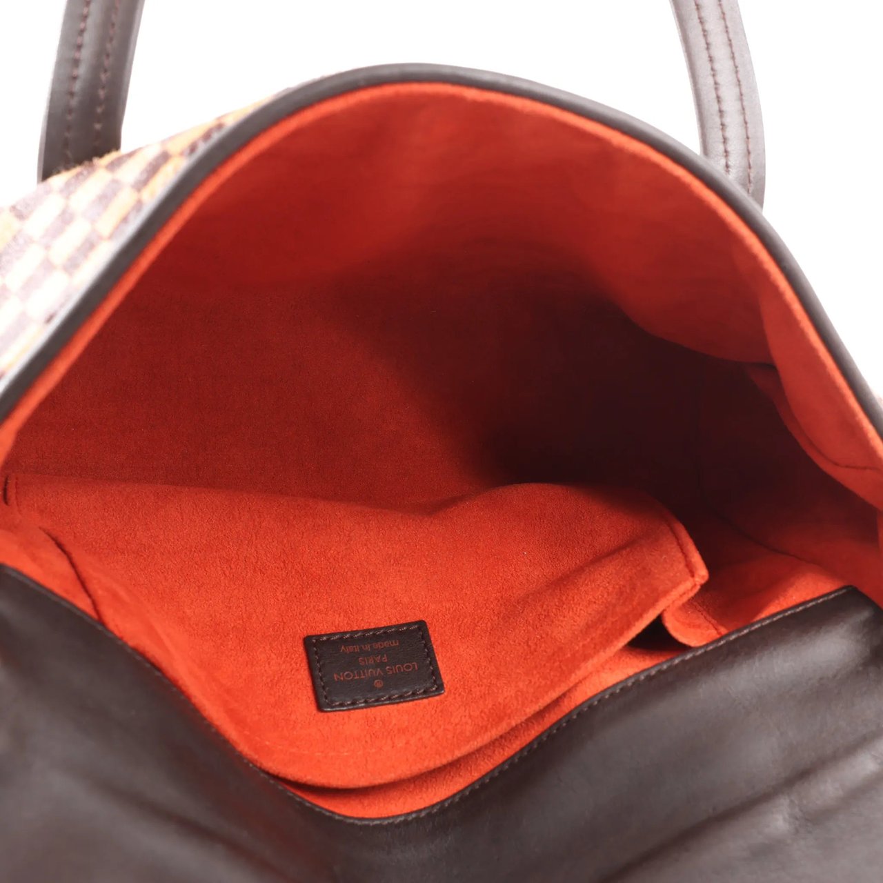 Louis Vuitton Louis Vuitton Lionne Damier Sauvage Pony-style Leather Handbag in Brown M92131 Bruin