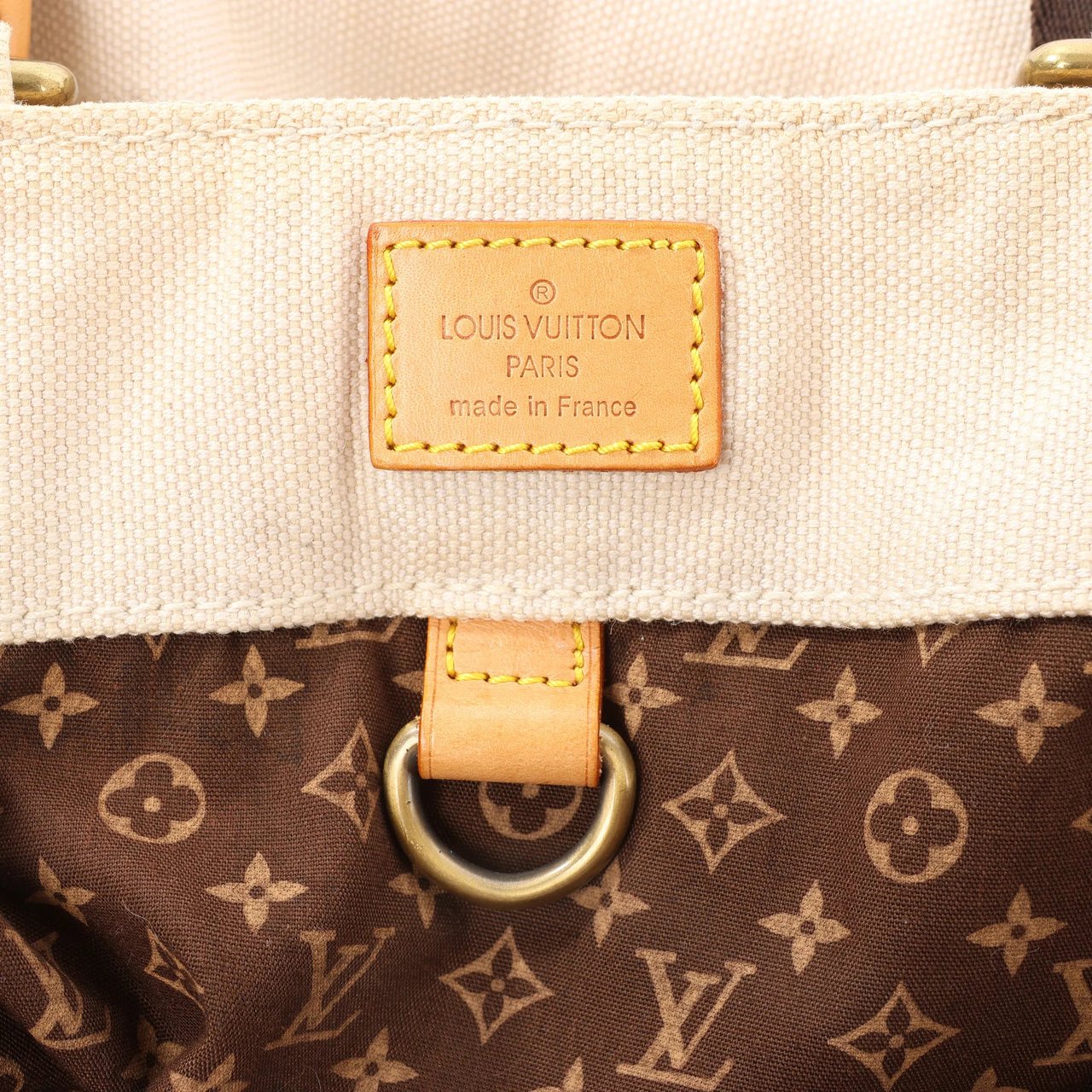 Louis Vuitton Louis Vuitton Toile Globe GM Limited Edition Cloth Handbag in Beige M95110 Beige