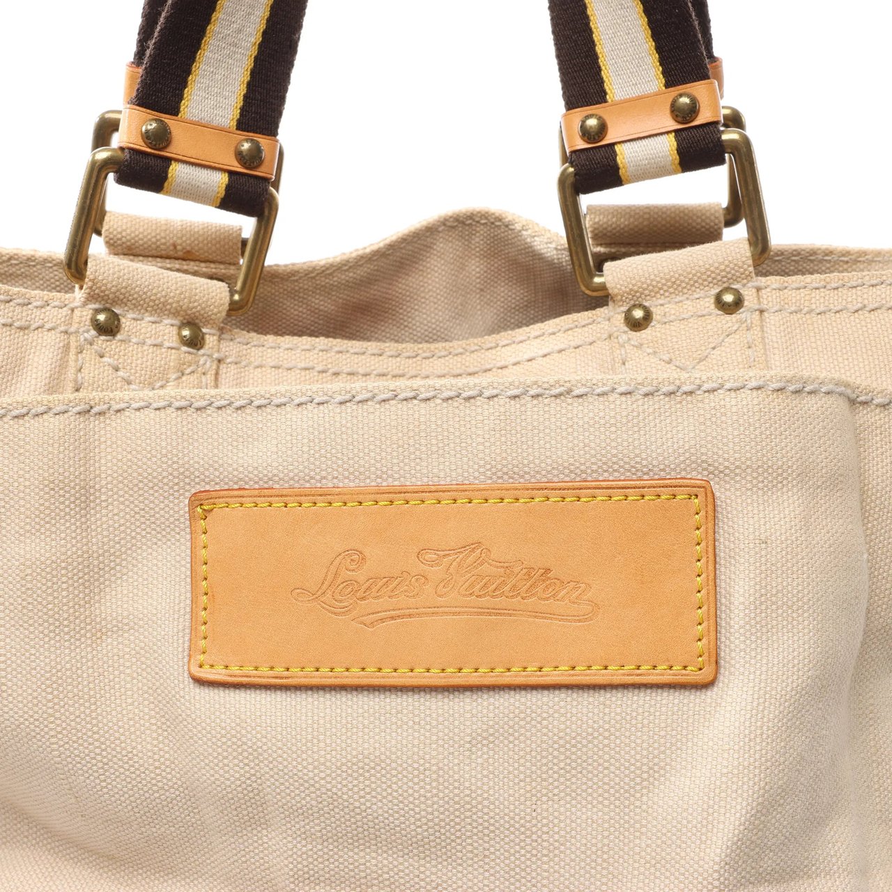 Louis Vuitton Louis Vuitton Toile Globe GM Limited Edition Cloth Handbag in Beige M95110 Beige