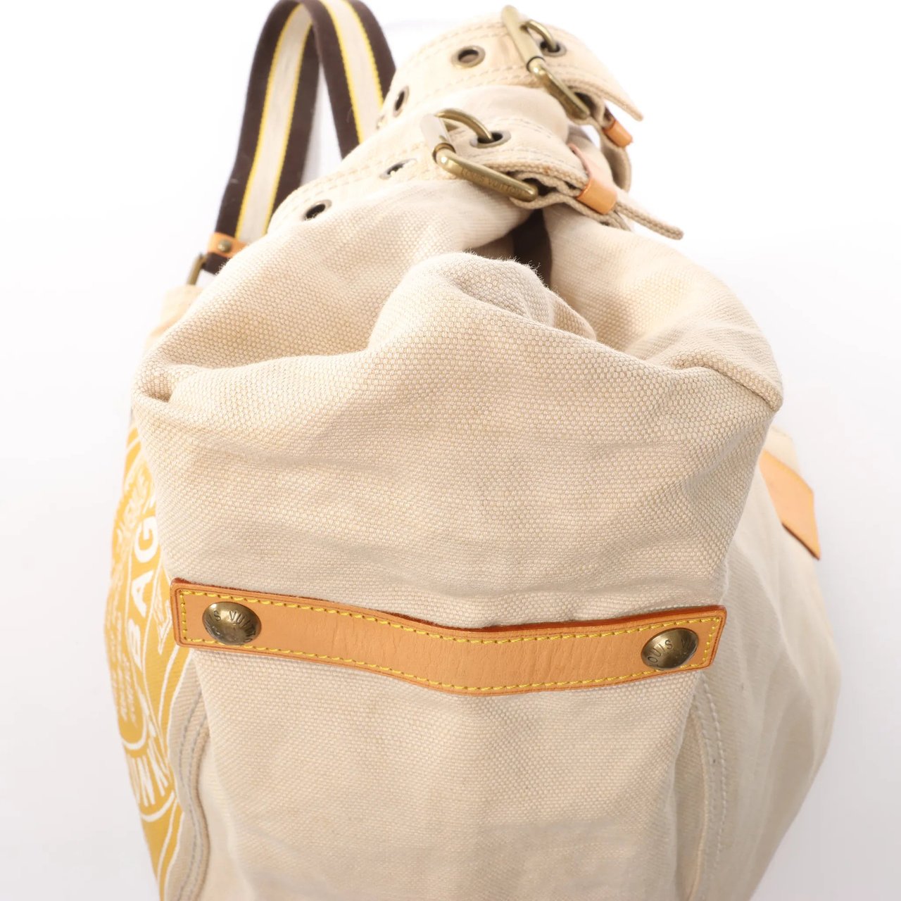 Louis Vuitton Louis Vuitton Toile Globe GM Limited Edition Cloth Handbag in Beige M95110 Beige