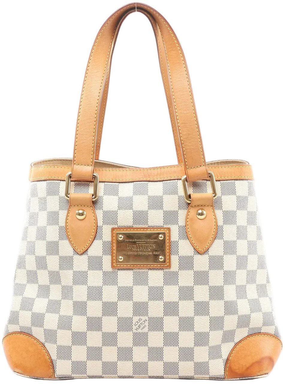 Louis Vuitton Louis Vuitton Hampstead PM Damier Azur Handbag in Beige N51207 Divers