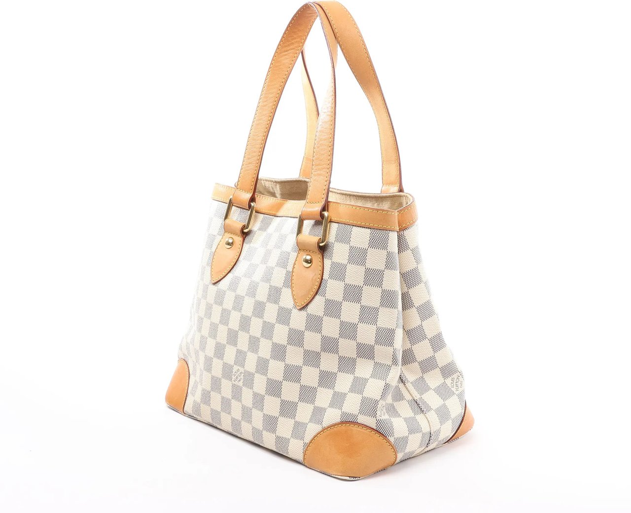 Louis Vuitton Louis Vuitton Hampstead PM Damier Azur Handbag in Beige N51207 Divers