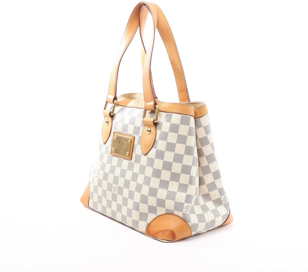 Louis Vuitton Louis Vuitton Hampstead PM Damier Azur Handbag in Beige N51207 Divers