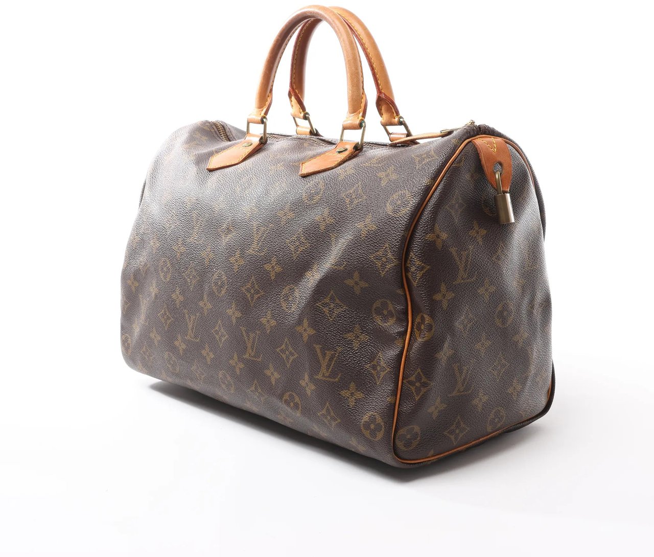 Louis Vuitton Louis Vuitton Speedy 35 Monogram Canvas Handbag in Brown M41524 Bruin