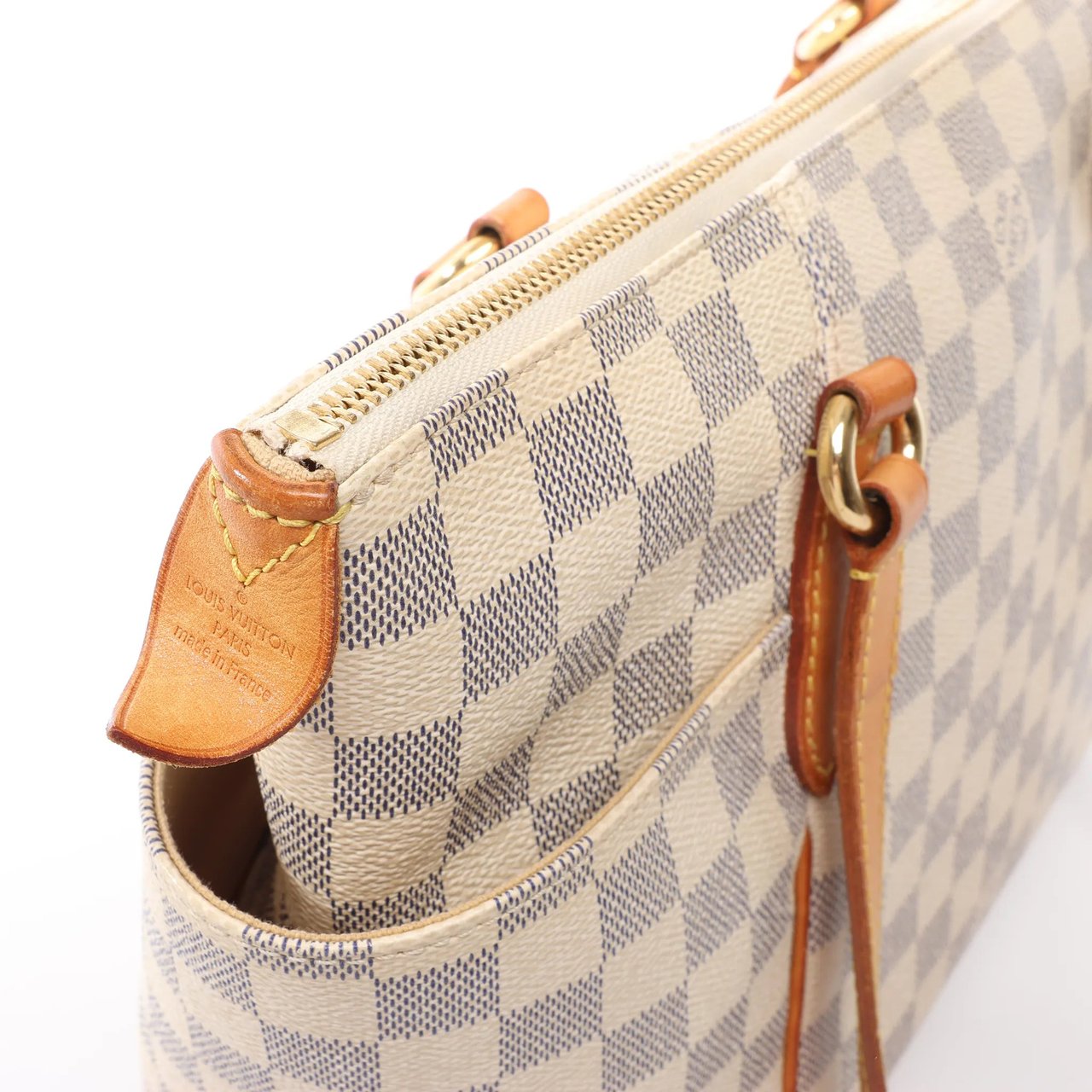 Louis Vuitton Louis Vuitton Totally PM Damier Azur Shoulder Bag in Beige N51261 Beige