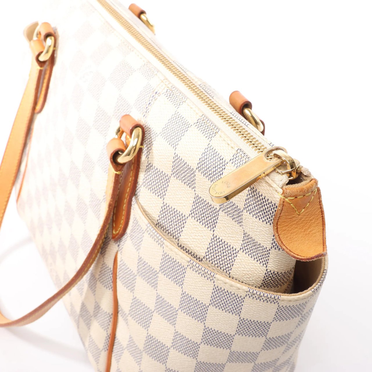 Louis Vuitton Louis Vuitton Totally PM Damier Azur Shoulder Bag in Beige N51261 Beige