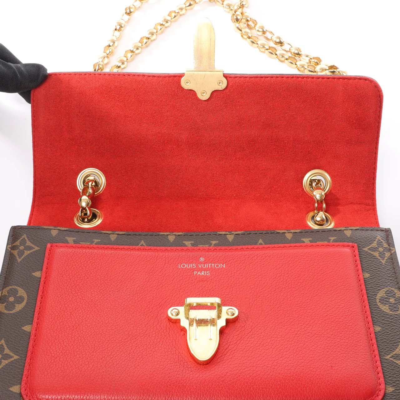 Louis Vuitton Louis Vuitton Victoire Monogram Canvas Crossbody Bag in Red M41731 Divers