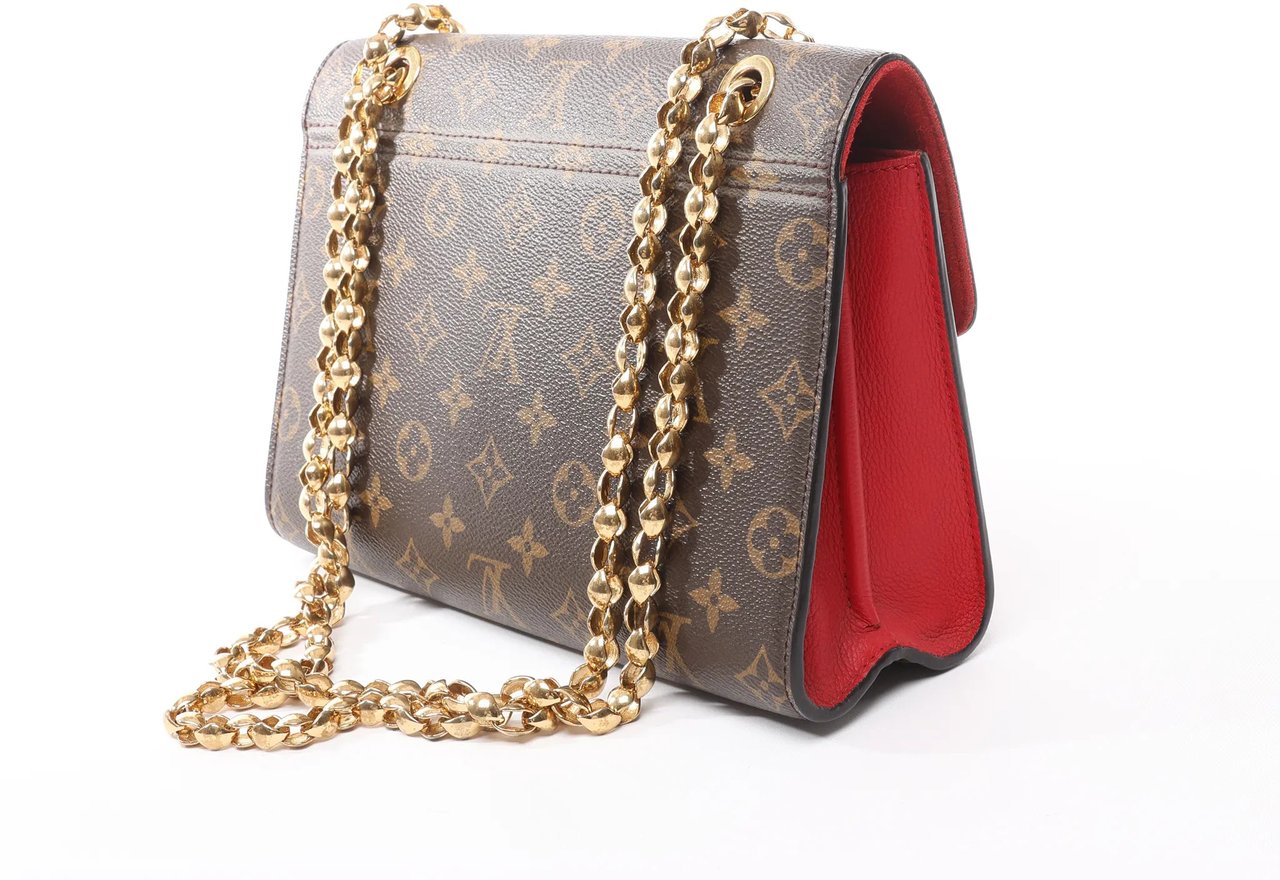 Louis Vuitton Louis Vuitton Victoire Monogram Canvas Crossbody Bag in Red M41731 Divers